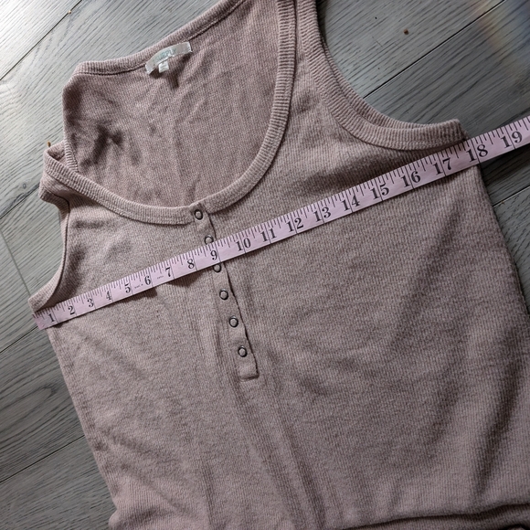 Z Supply Blush Beige The Dreamer Ribbed Soft Cozy Lounge Jumpsuit Size Medium - Picture 7 of 10